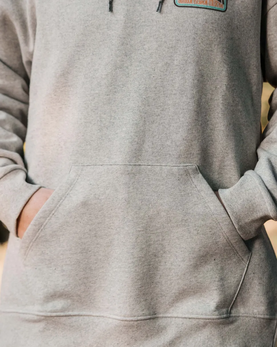 Online Passenger Golden Hour Recycled Cotton Hoodie Grey Marl