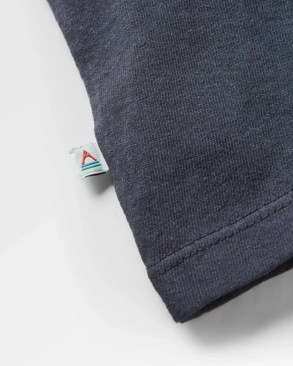 Hot Passenger Golden Hour Recycled Cotton Oversized T-Shirt Black