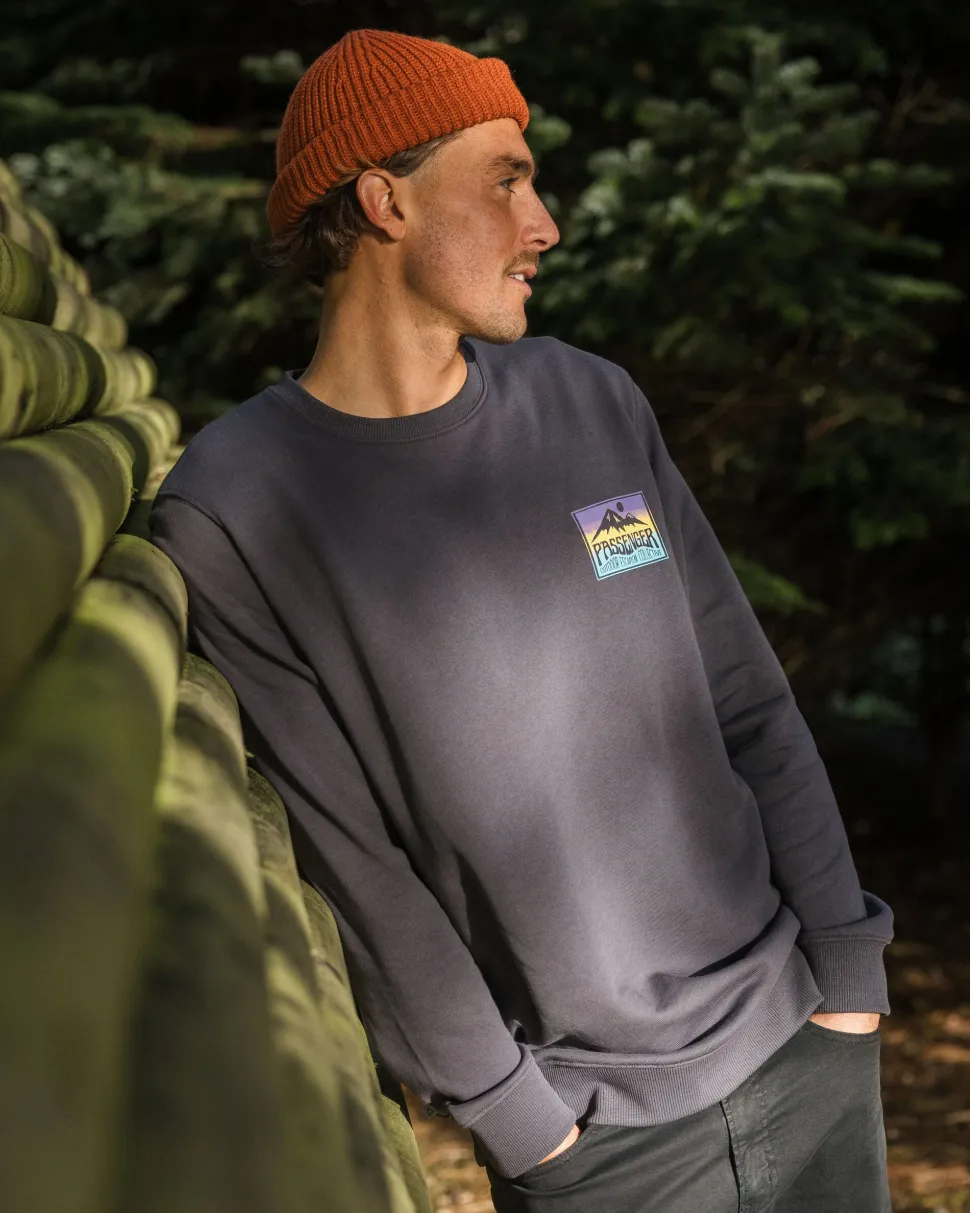 Outlet Passenger Grounded Organic Cotton Sweatshirt Charcoal