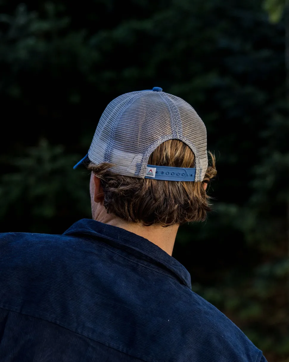 Fashion Floris van Bommel Harbour Cord Snapback Cap Washed Blue