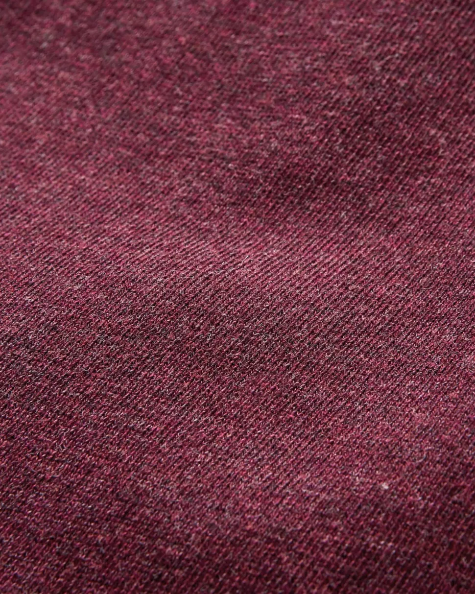 Online Passenger Heritage Organic Cotton Sweatshirt Wine Marl