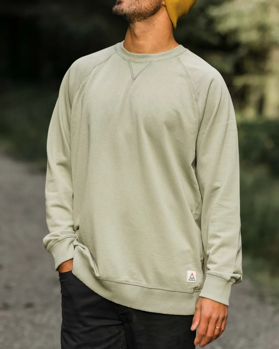 Outlet Passenger Heritage Recycled Cotton Sweatshirt Pistachio