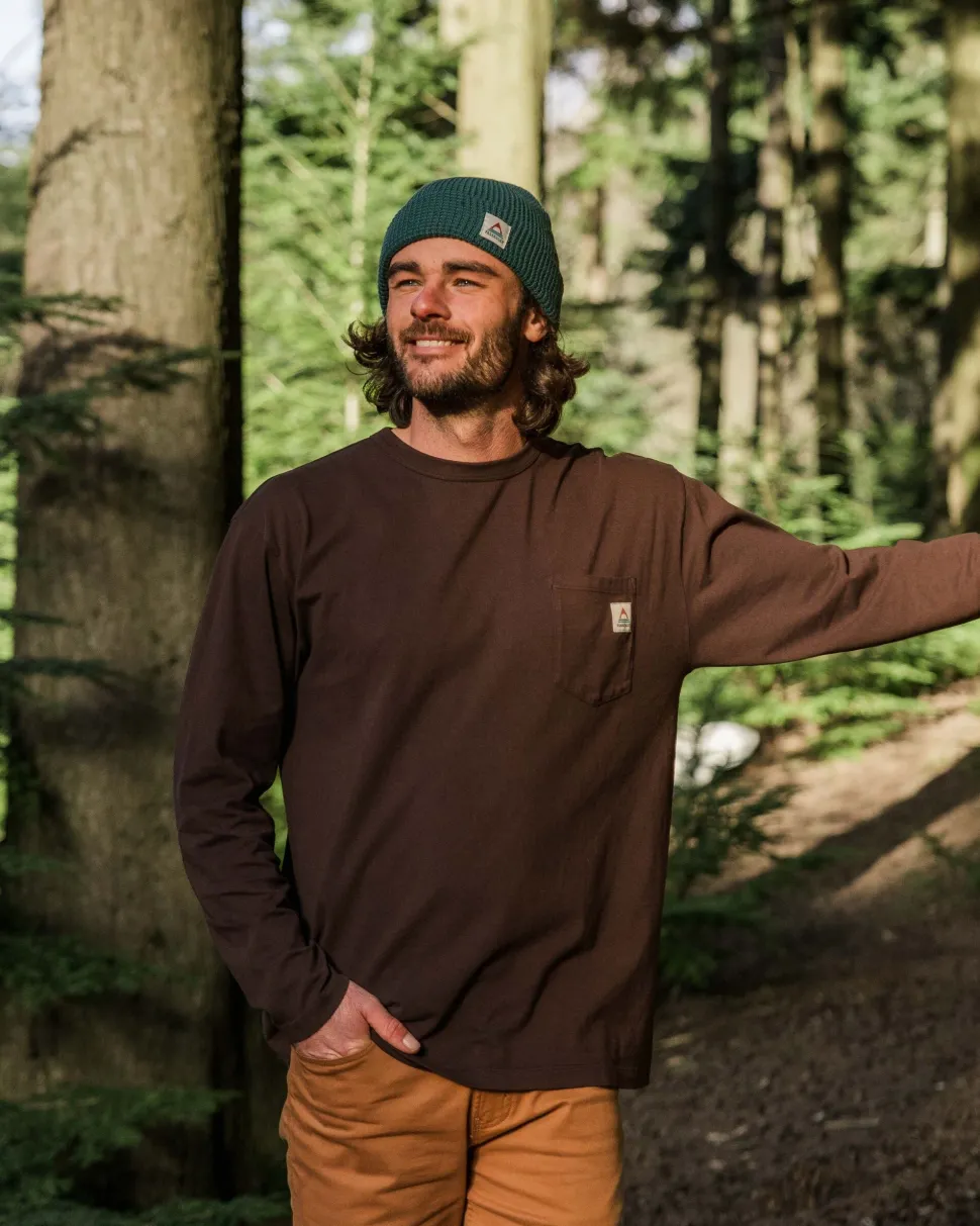 Sale Passenger Heritage Recycled Relaxed Fit LS T-Shirt Java