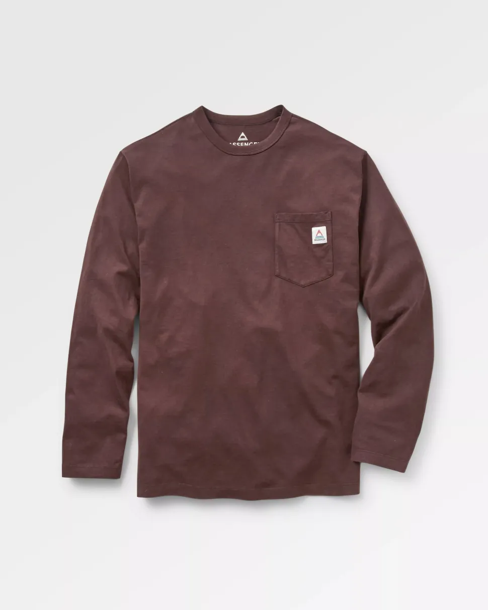 Sale Passenger Heritage Recycled Relaxed Fit LS T-Shirt Java