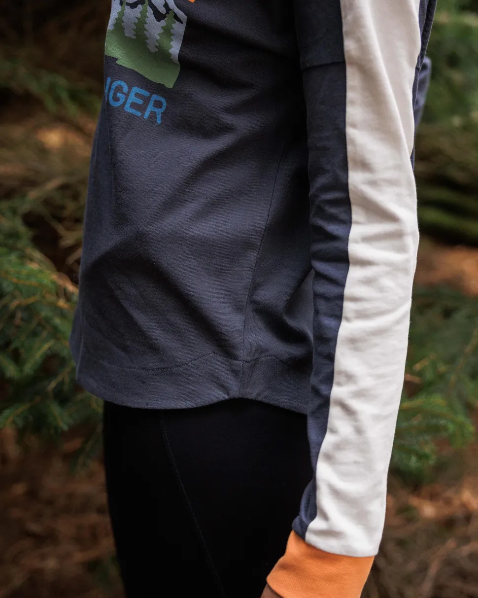 Shop Passenger Hilltop Organic Cotton LS T-Shirt Charcoal