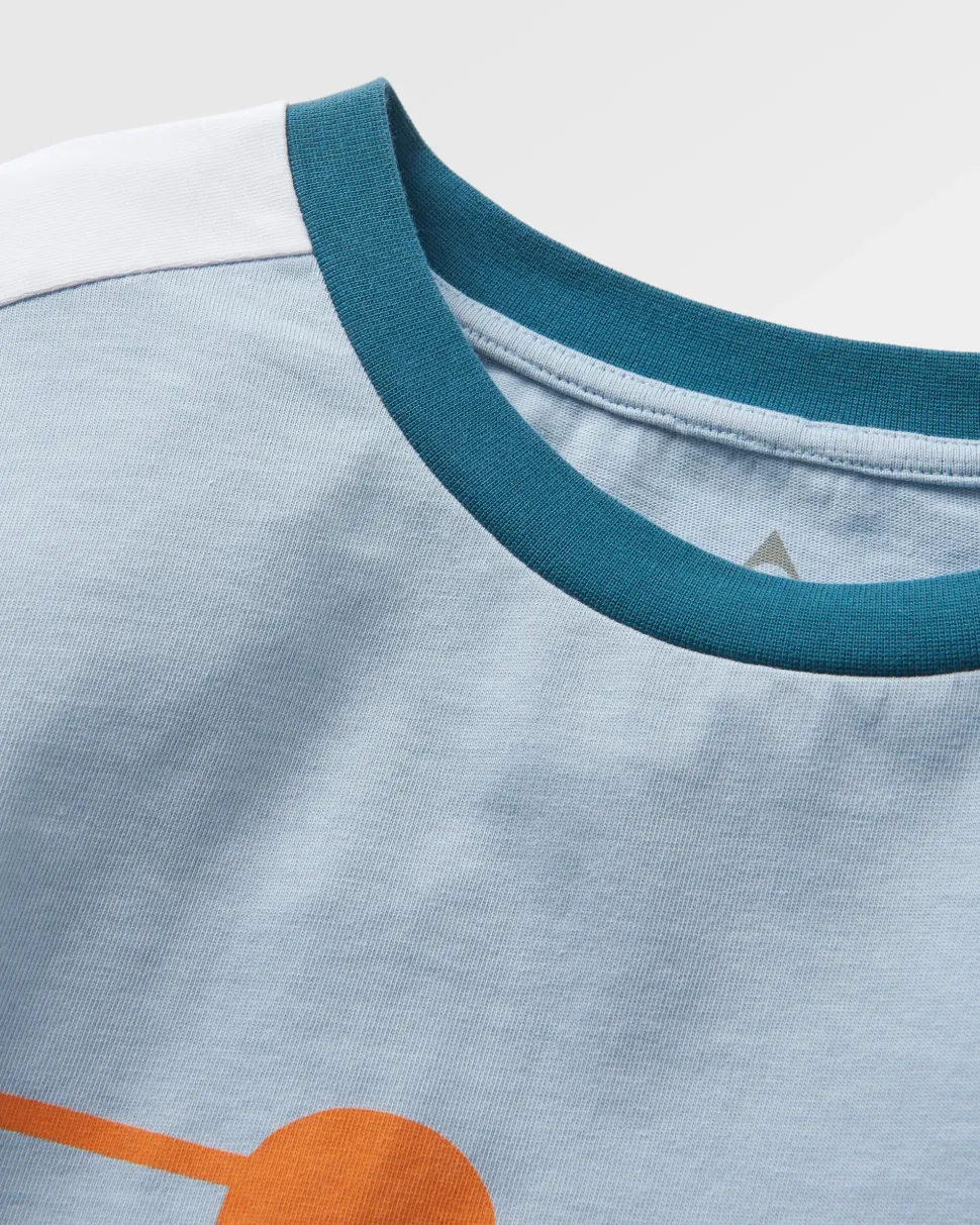 Store Passenger Hilltop Organic Cotton LS T-Shirt Blue Fog