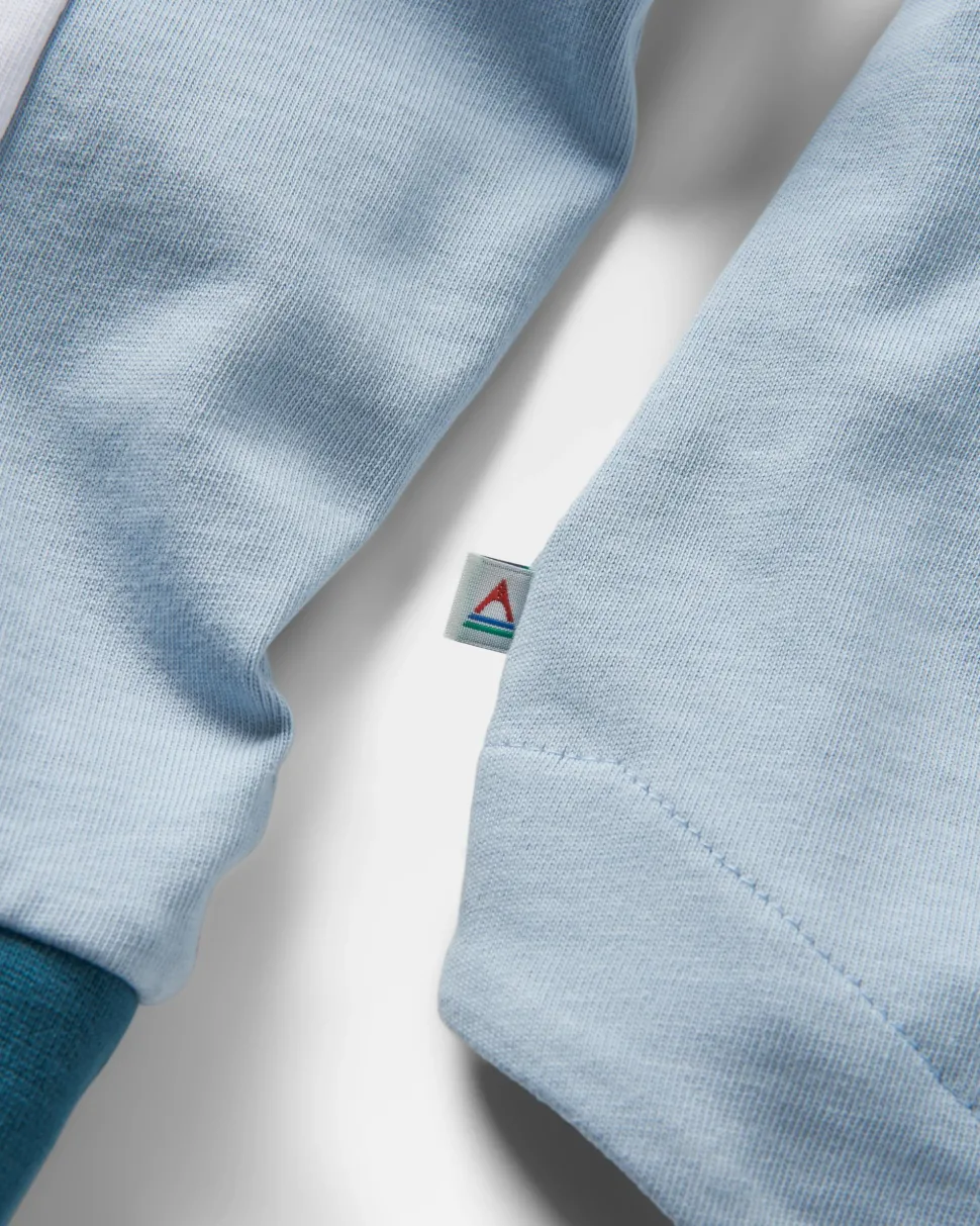 Store Passenger Hilltop Organic Cotton LS T-Shirt Blue Fog