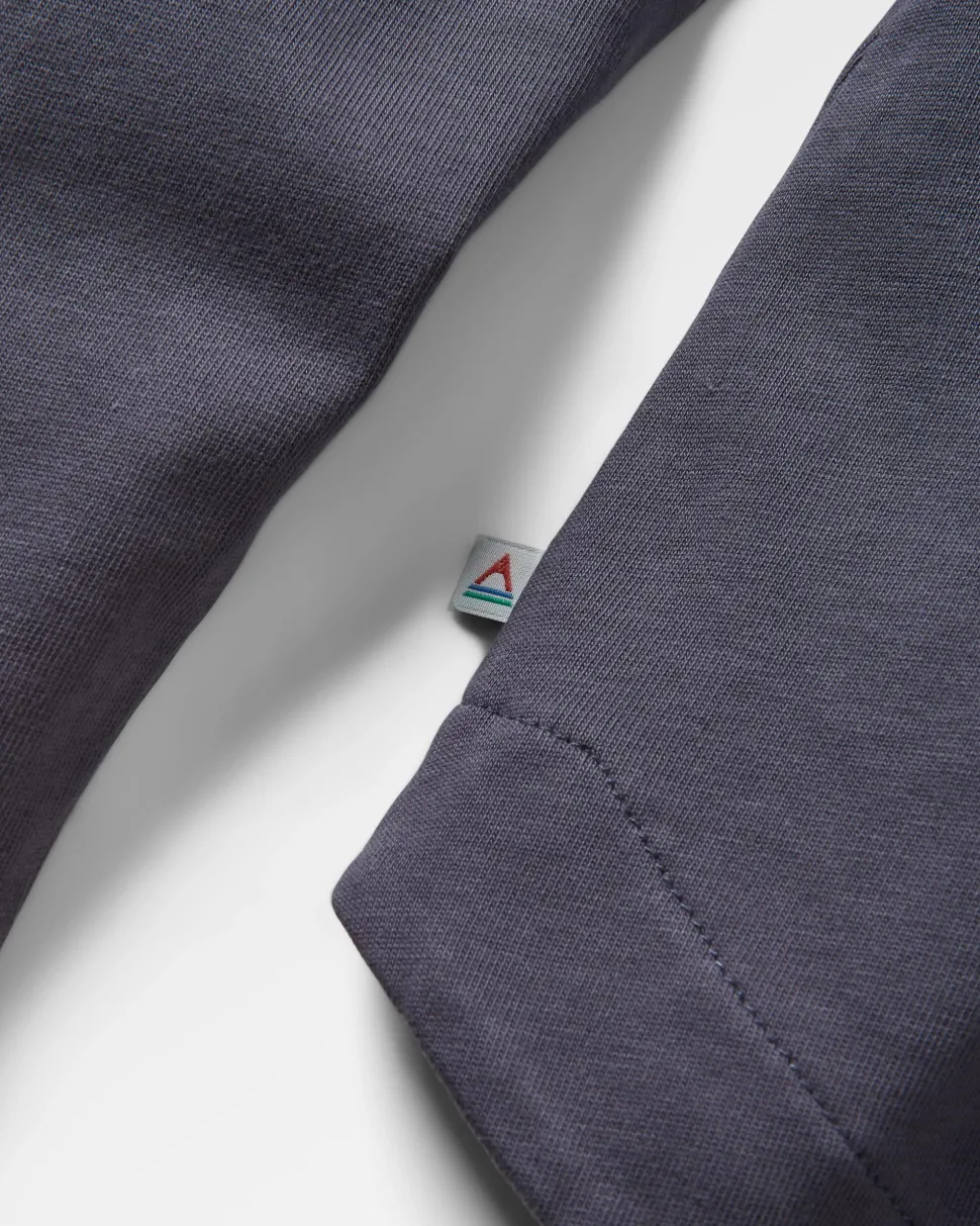 Shop Passenger Hilltop Organic Cotton LS T-Shirt Charcoal