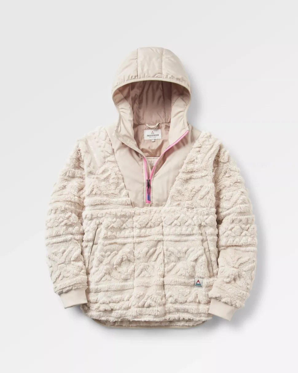 Best Passenger Holistic Sherpa Hooded Fleece Vintage White