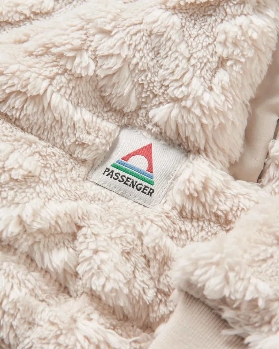 Best Passenger Holistic Sherpa Hooded Fleece Vintage White