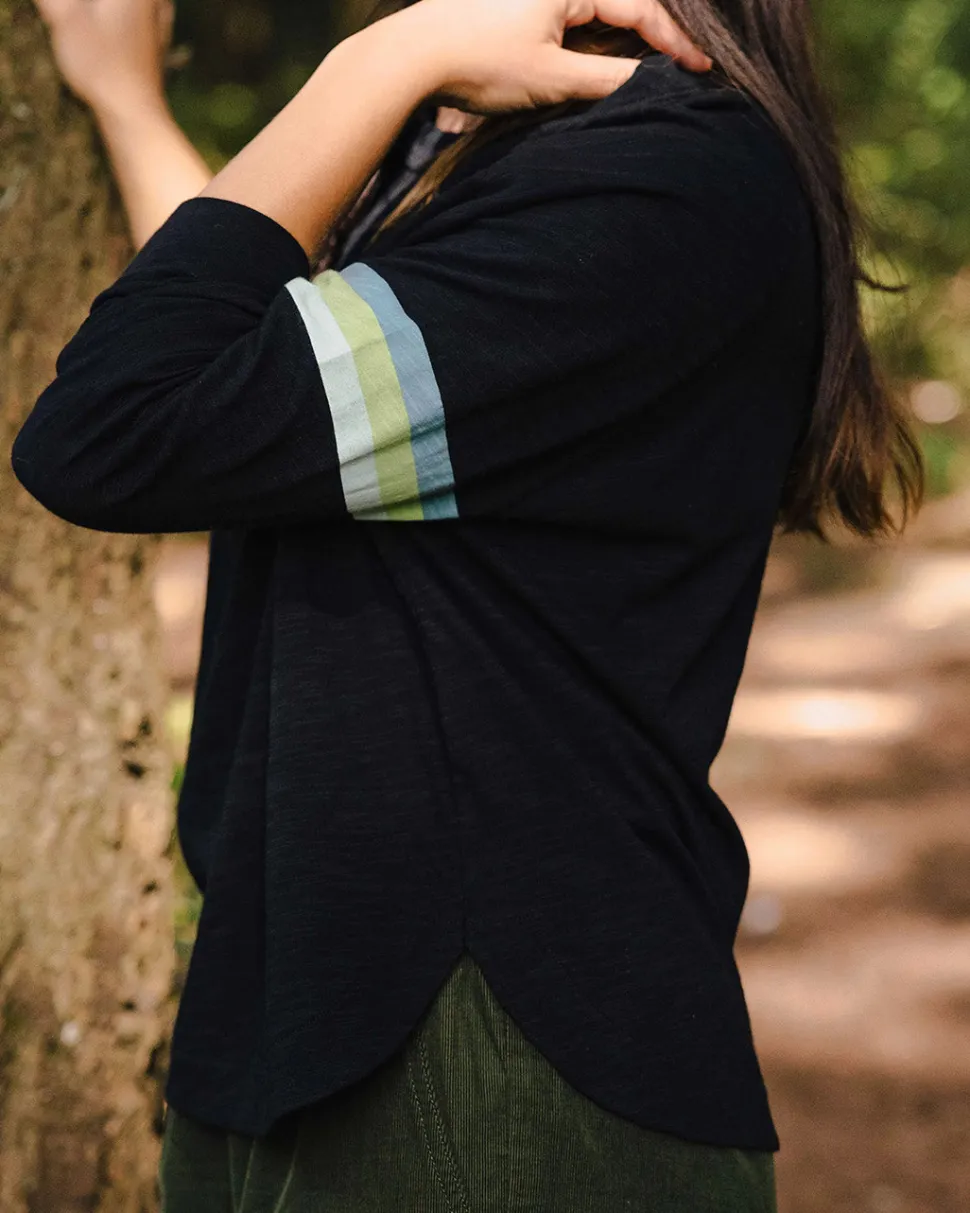 Hot Passenger Hope Recycled Cotton Oversized Ls T-Shirt Black