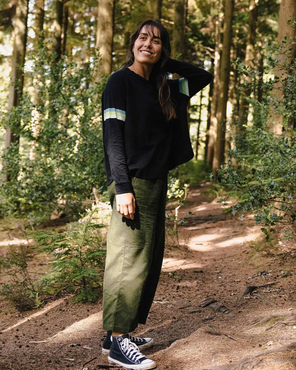 Hot Passenger Hope Recycled Cotton Oversized Ls T-Shirt Black