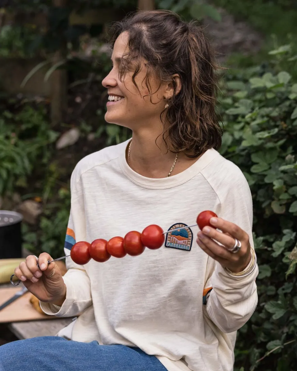 Hot Passenger Hope Recycled Cotton Oversized Ls T-Shirt Birch