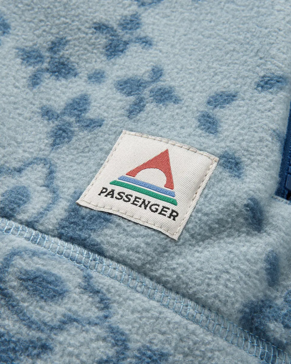 Flash Sale Passenger Juana Recycled Polar Hooded Fleece Large Tile Washed Blue