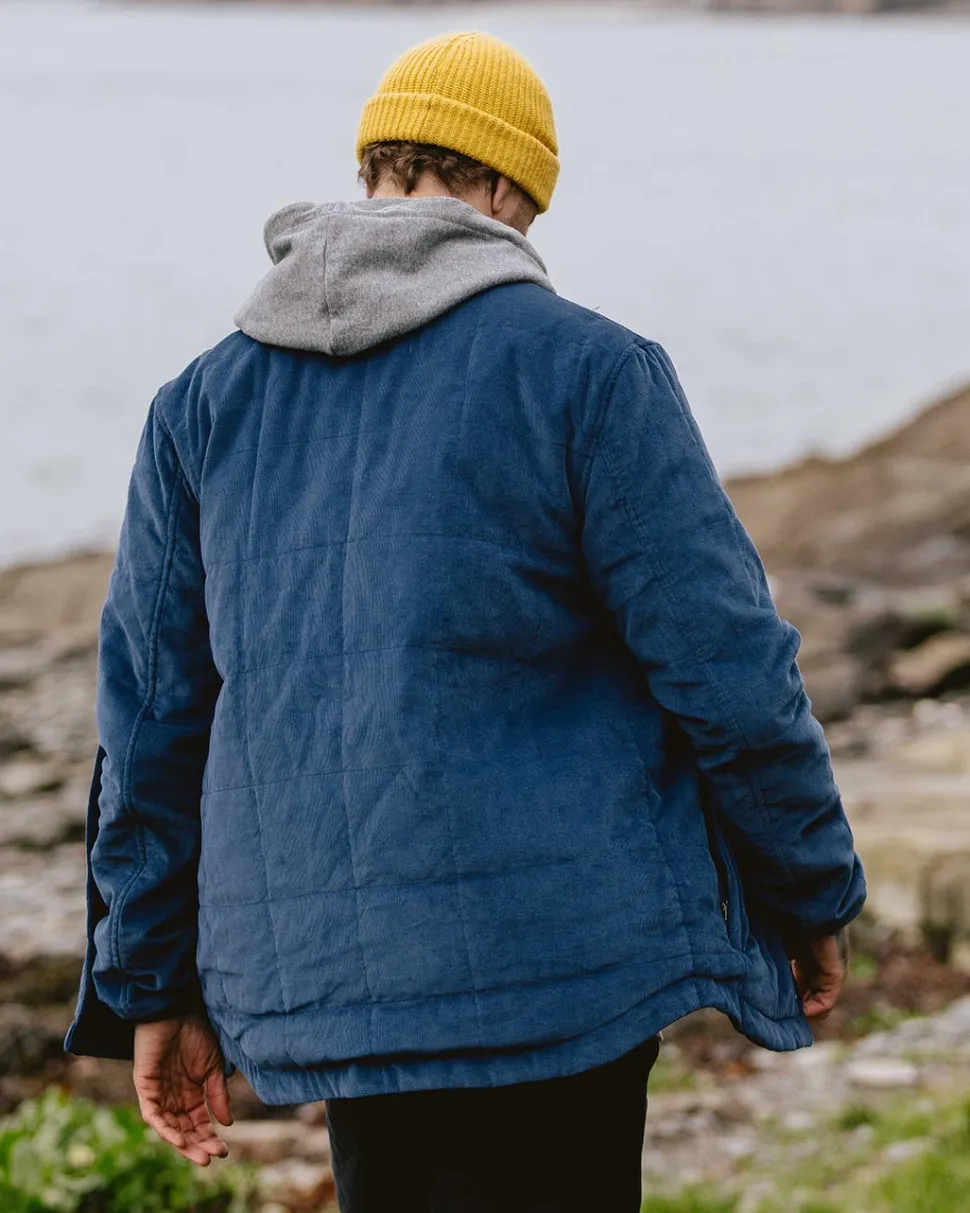 New Passenger Lachelt Lined Cord Overshirt Dark Denim