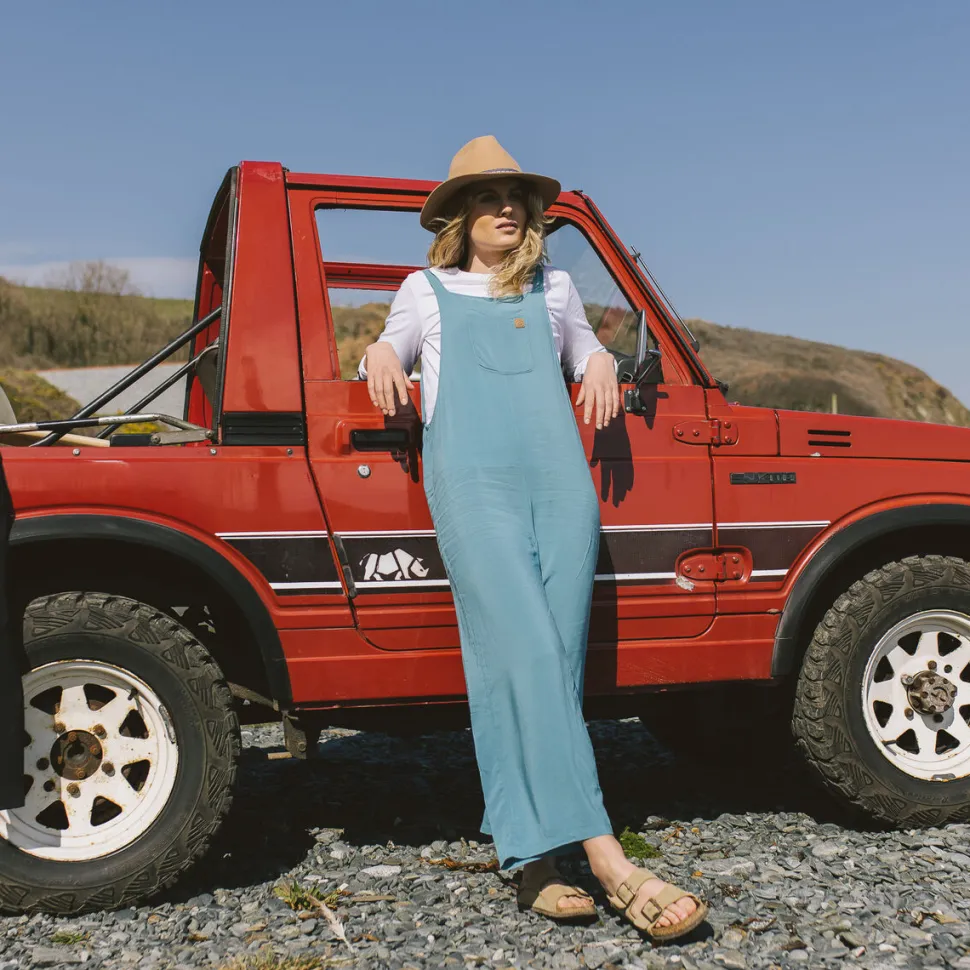 Cheap Passenger Lazy Day Dungarees Ocean Blue