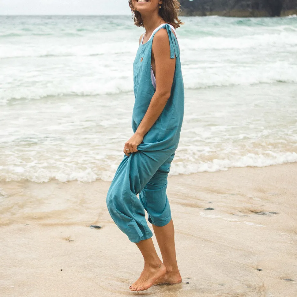 Cheap Passenger Lazy Day Dungarees Ocean Blue