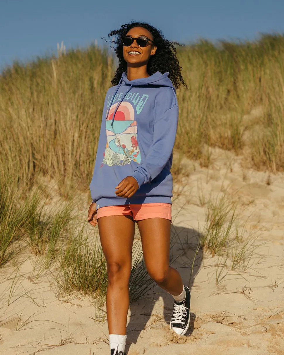 Shop Passenger Live Wild Recycled Cotton Oversized Hoodie Baja