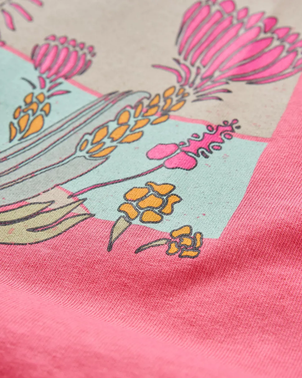 Cheap Passenger Live Wild Recycled Cotton T-Shirt Soft Rose