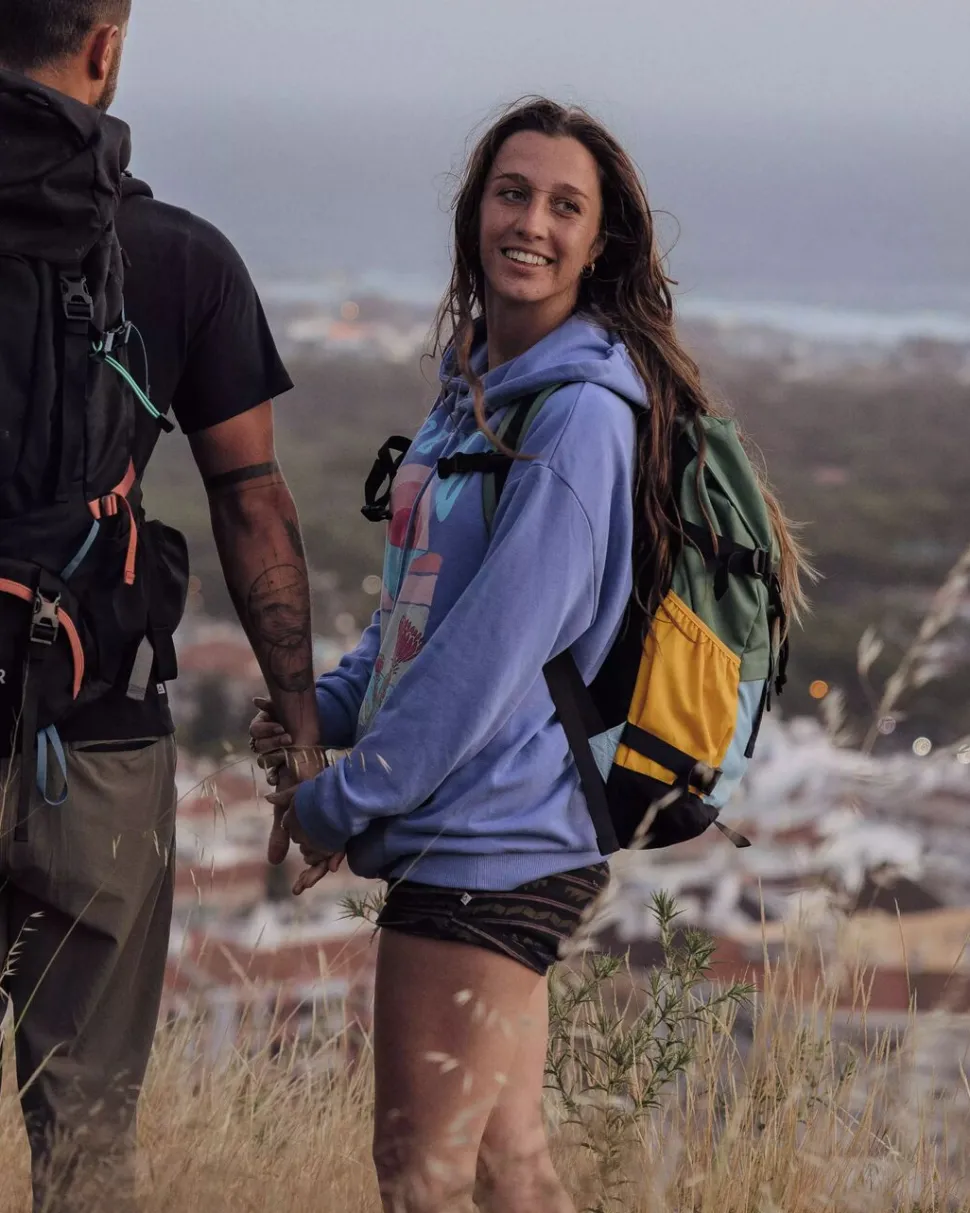 Shop Passenger Live Wild Recycled Cotton Oversized Hoodie Baja