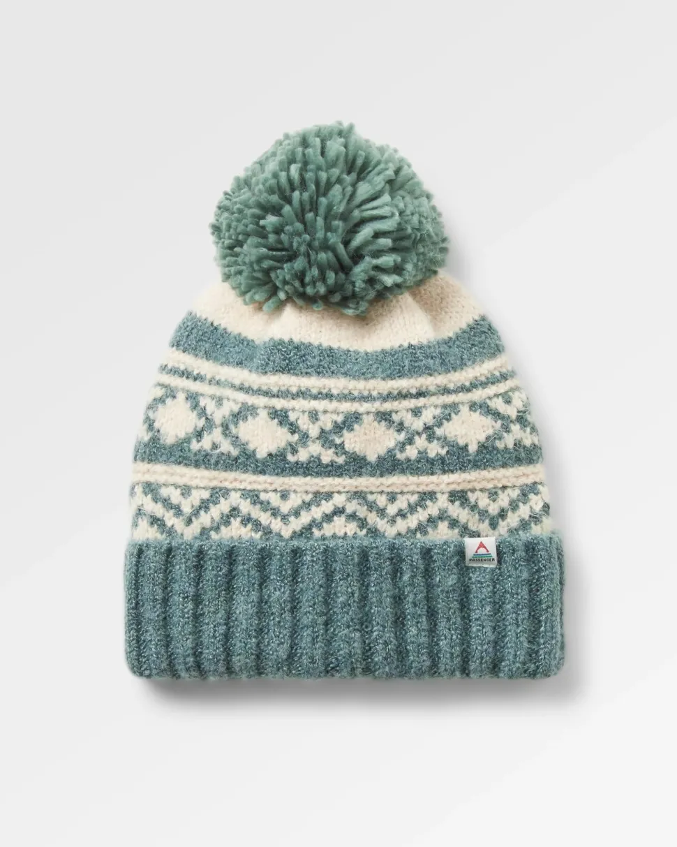 Store Floris van Bommel Lodge Recycled Bobble Hat Dark Forest