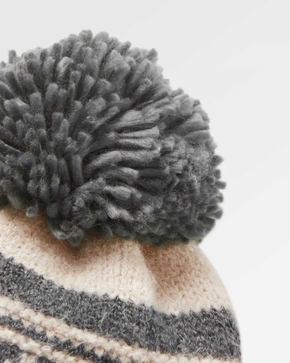 Cheap Floris van Bommel Lodge Recycled Bobble Hat Black