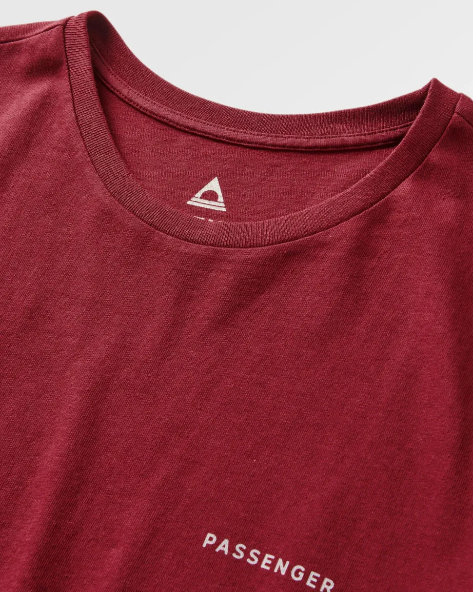 Best Sale Passenger Made to Roam Recycled Cotton T-Shirt Forest Berry