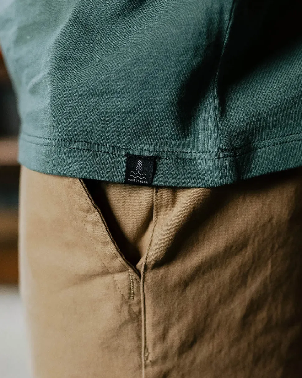 Shop Passenger Made To Roam Recycled Cotton T-Shirt Deep Ocean