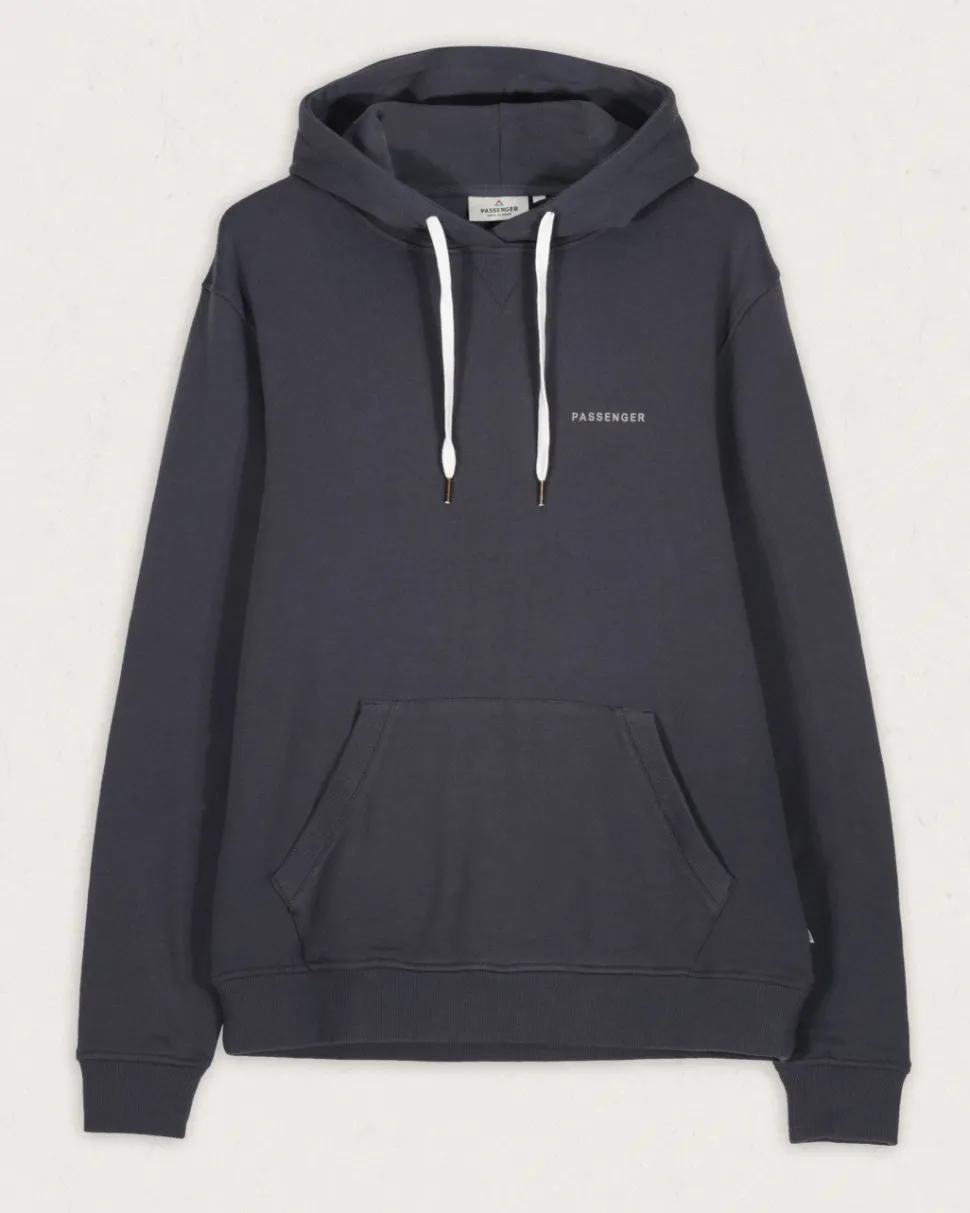 Online Passenger Made To Roam Recycled Hoodie Faded Black
