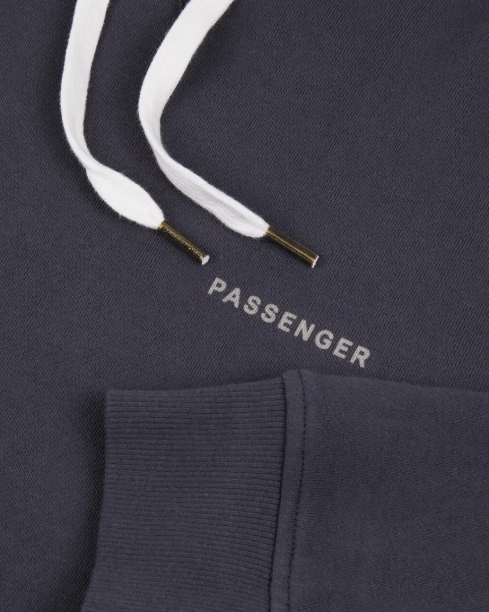 Online Passenger Made To Roam Recycled Hoodie Faded Black
