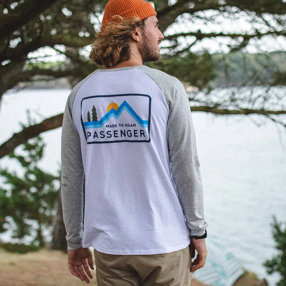 New Passenger Made To Roam Recycled LS T-Shirt White