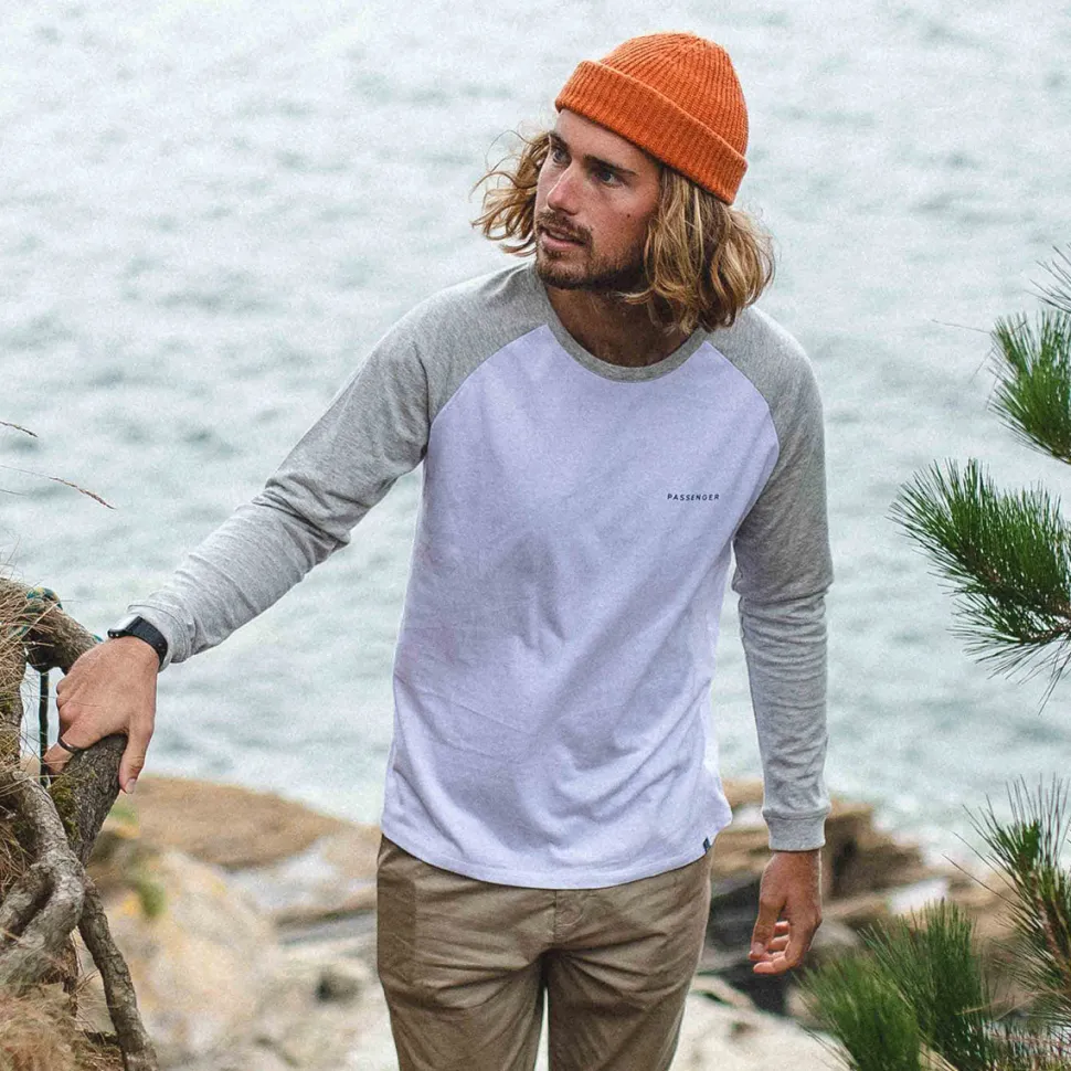 New Passenger Made To Roam Recycled LS T-Shirt White