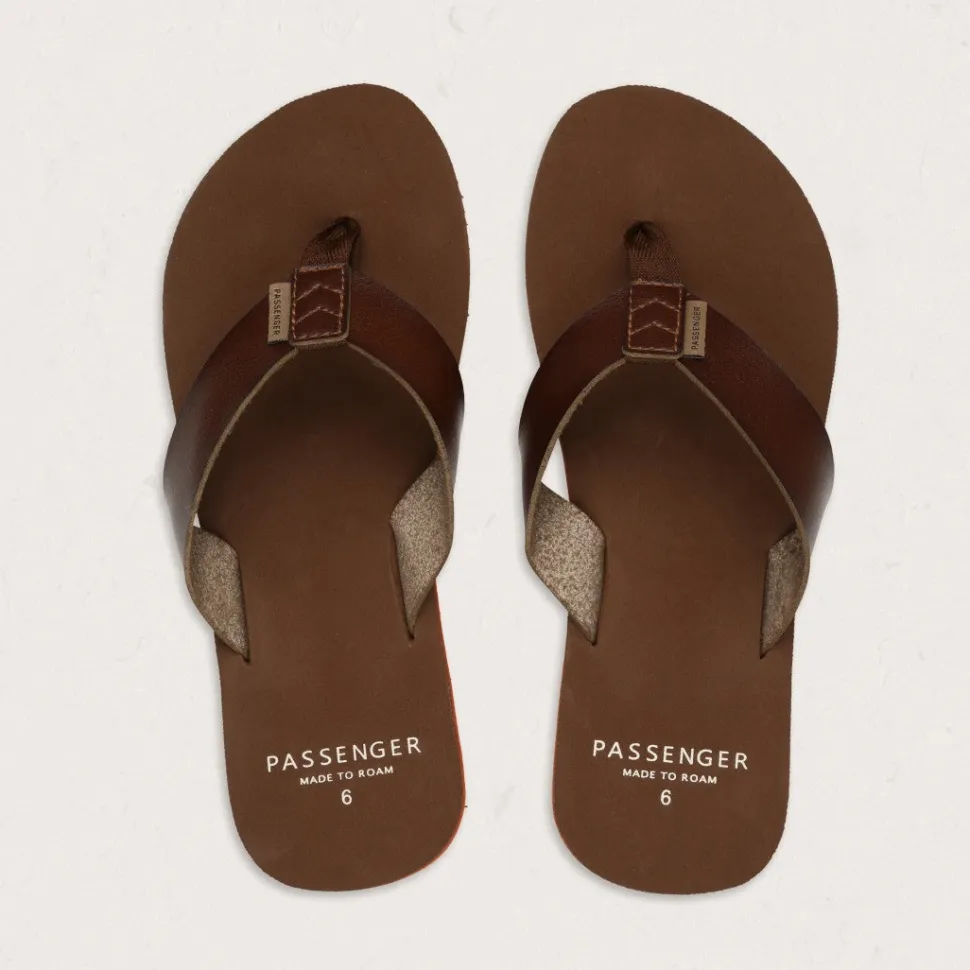 Discount Passenger Malibu Flip Flop Dark Brown