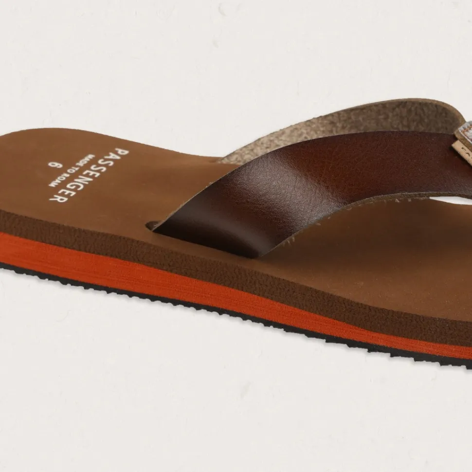 Discount Passenger Malibu Flip Flop Dark Brown