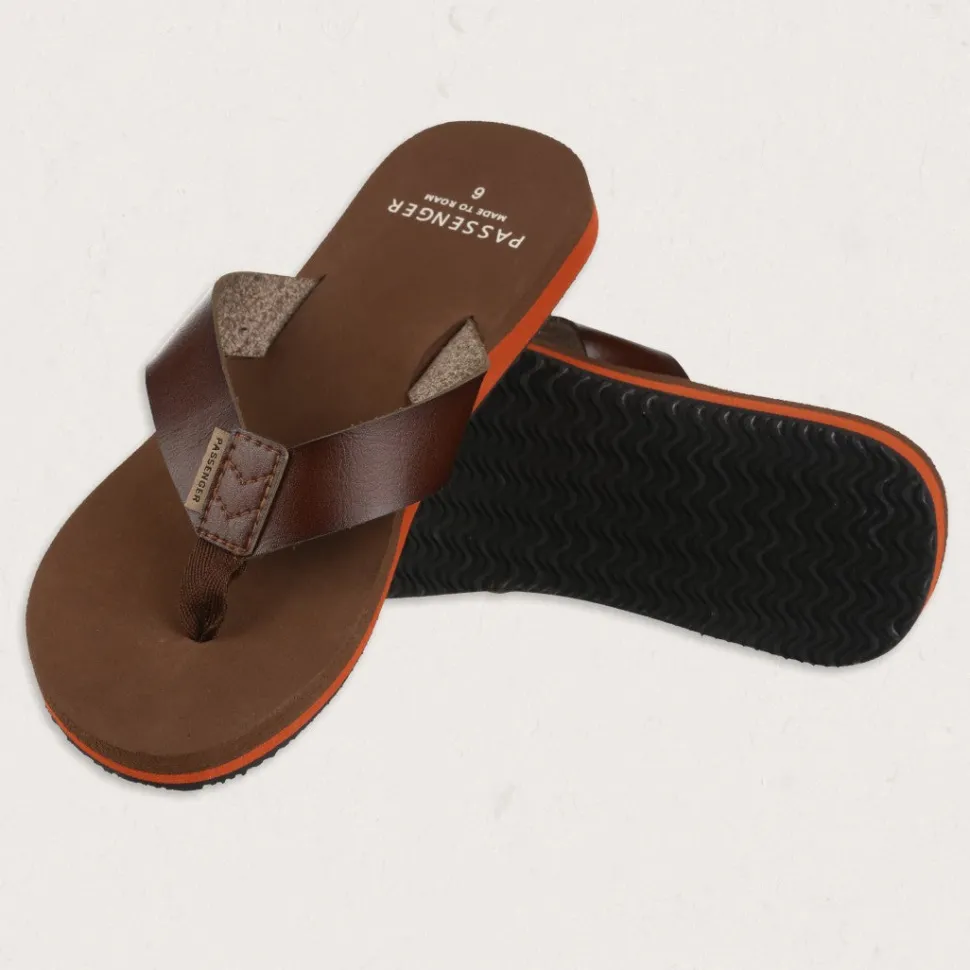 Discount Passenger Malibu Flip Flop Dark Brown