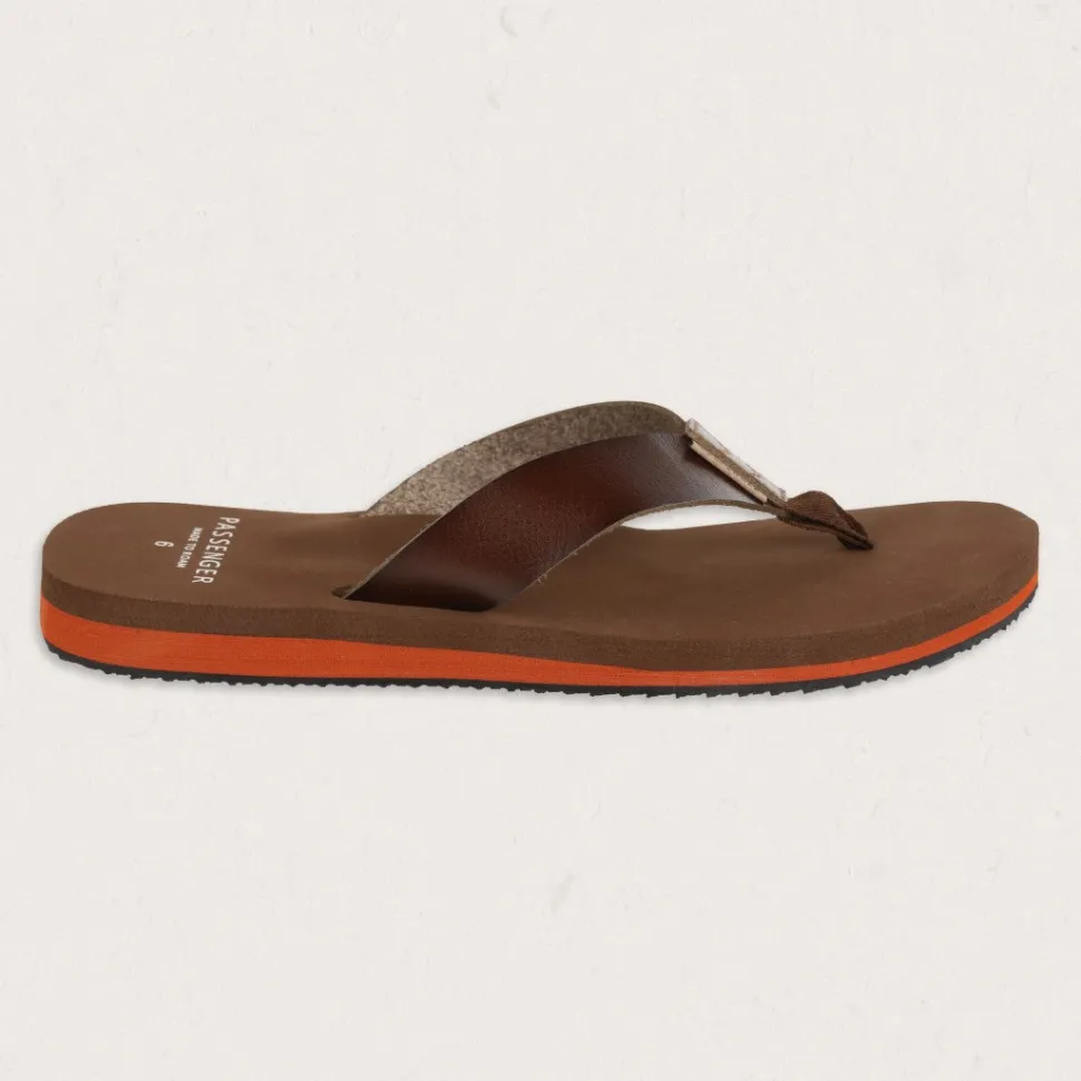 Discount Passenger Malibu Flip Flop Dark Brown