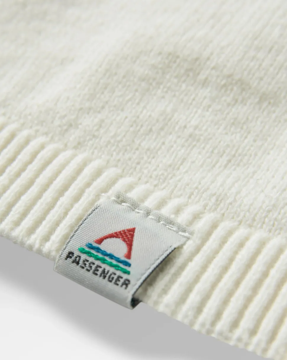 Online Passenger Migrate Organic Knitted Jumper Green spruce stripe