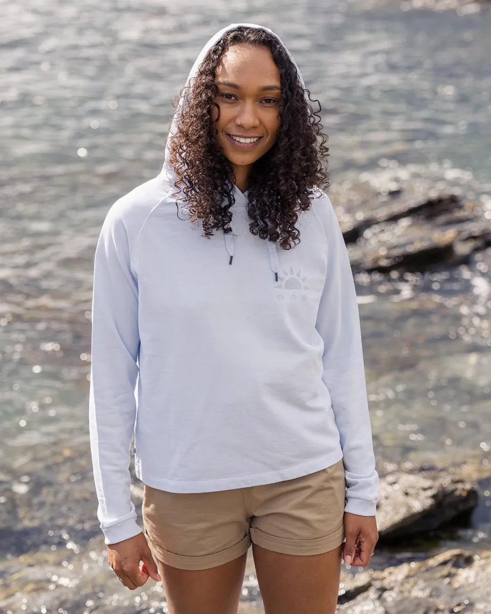 Hot Passenger Mindful Recycled Cotton Hoodie Pale Blue