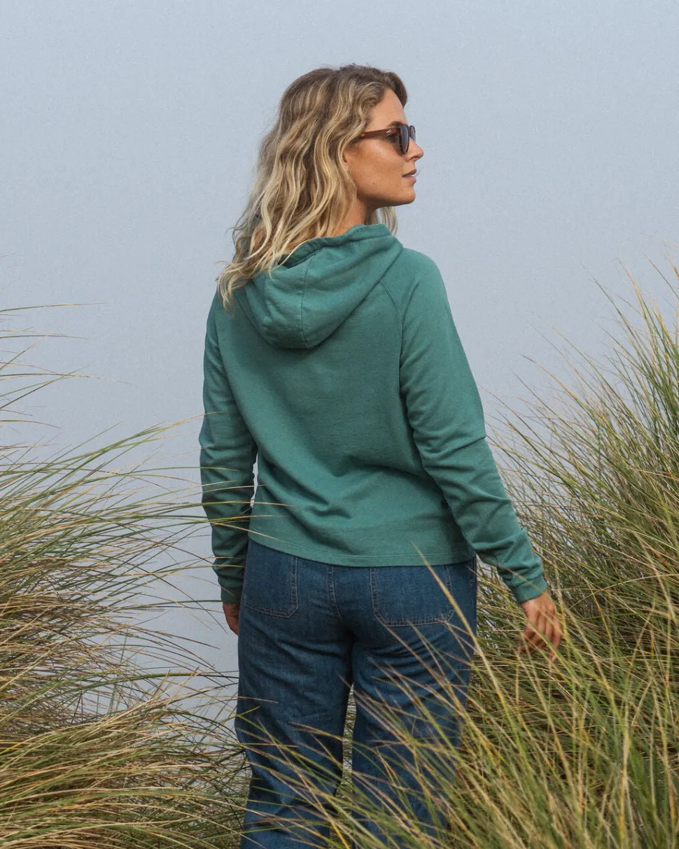 Clearance Passenger Mindful Recycled Cotton Hoodie Deep Sea