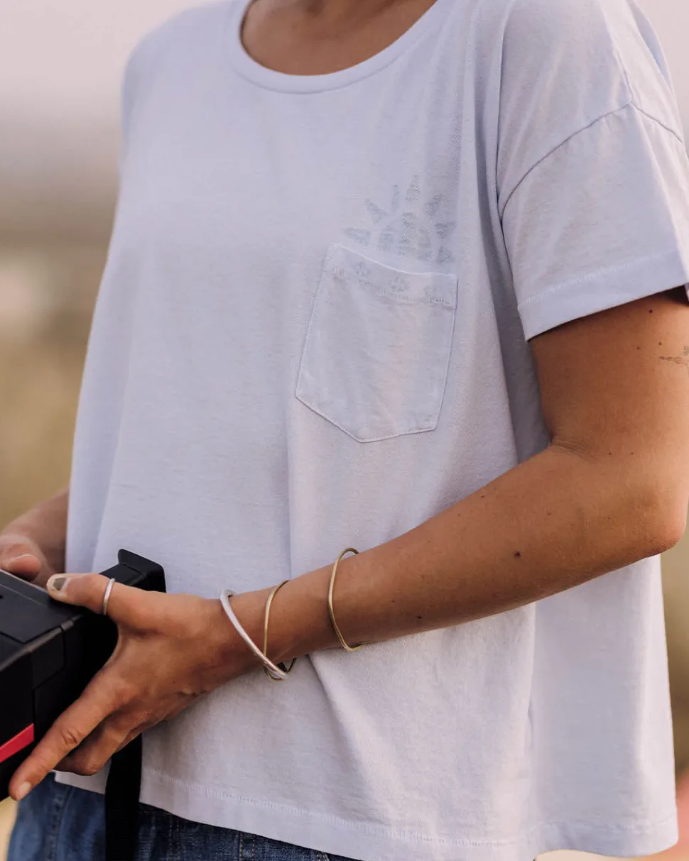 Shop Passenger Mindful Recycled Cotton T-Shirt Pale Blue