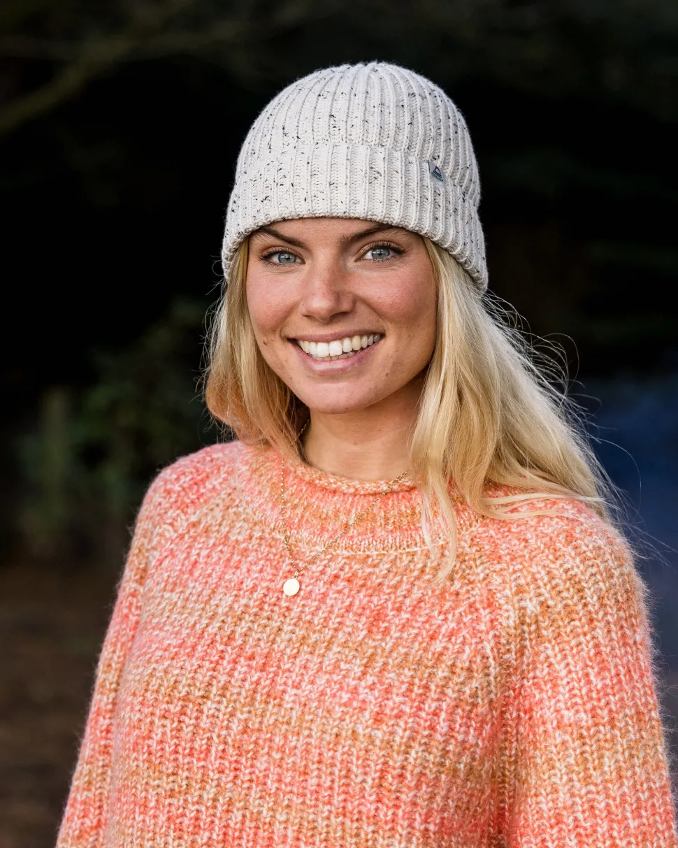 Flash Sale Passenger Mountainside Mock Neck Recycled Knitted Jumper Apricot