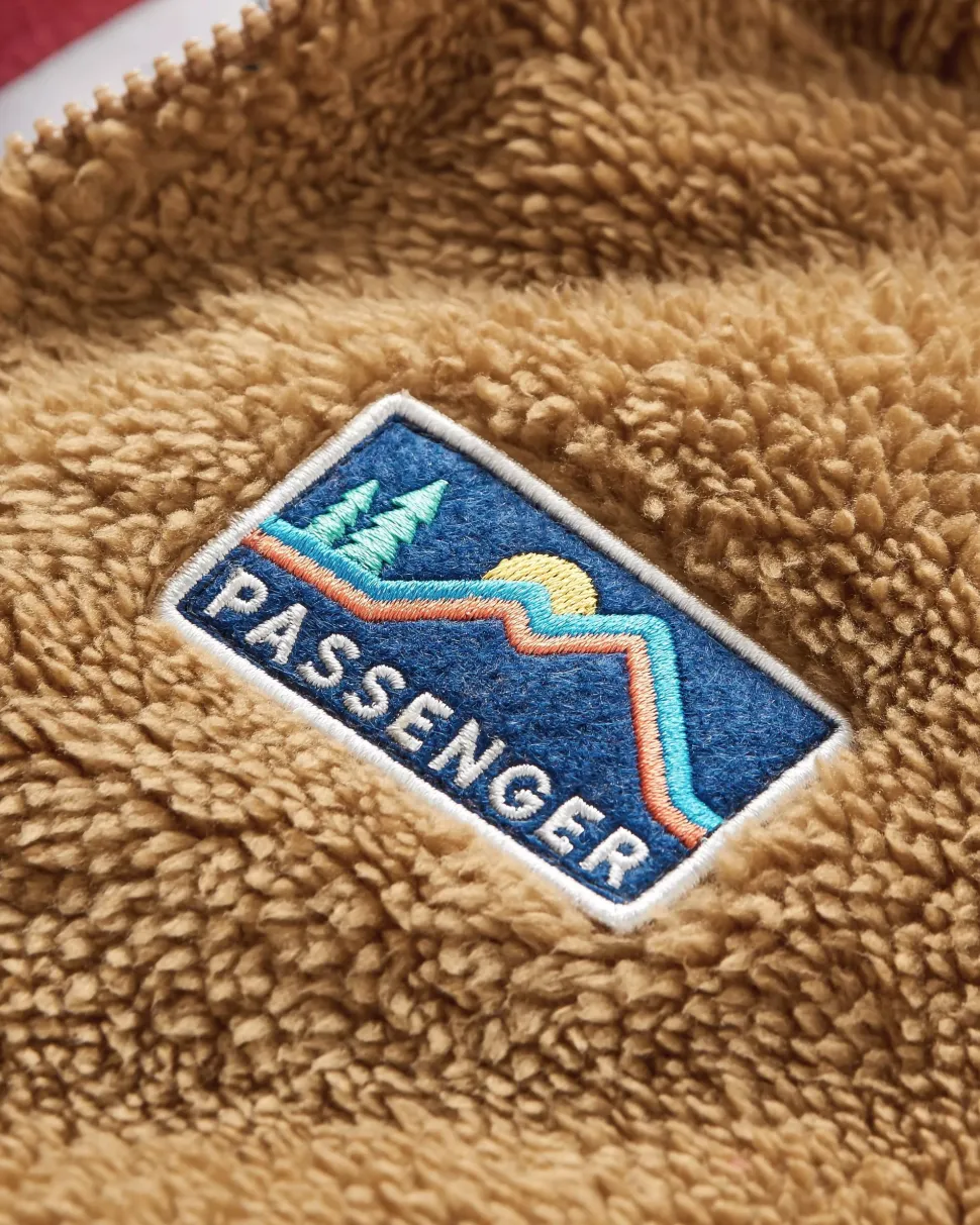 Flash Sale Passenger Nestling Recycled Sherpa Hooded Fleece Biscuit