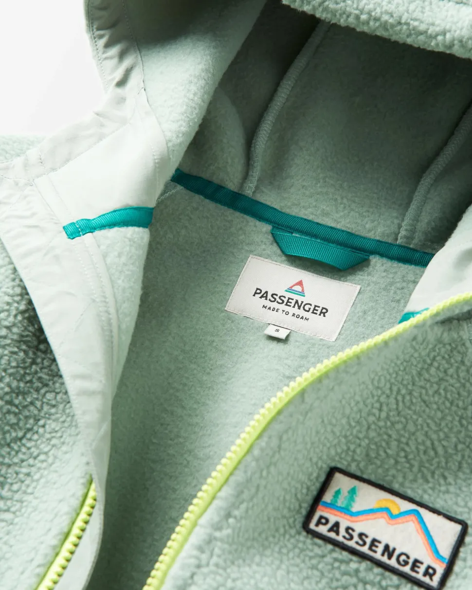 Outlet Passenger North Coast 2.0 Full Zip Recycled Sherpa Fleece Pistachio