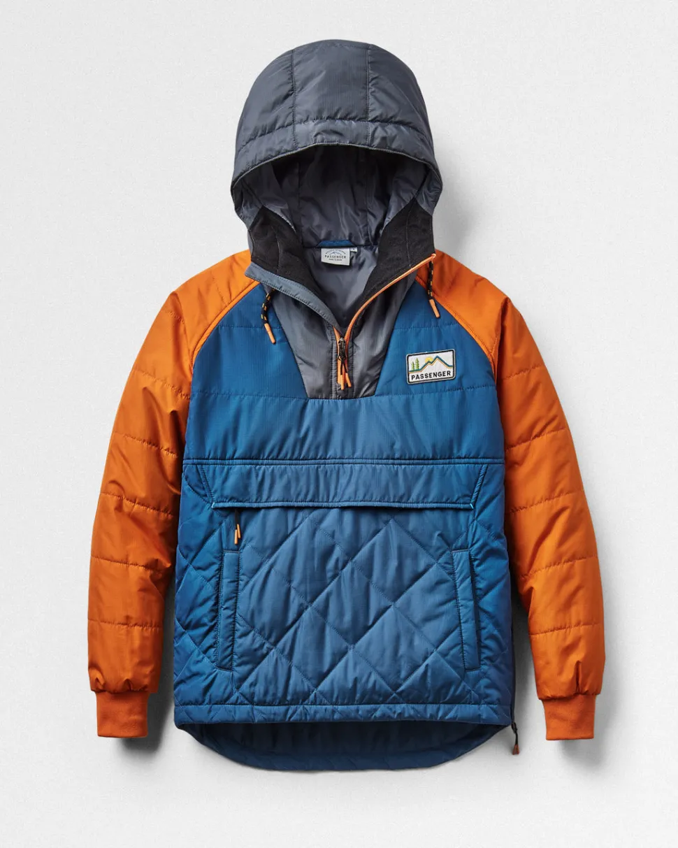 Flash Sale Passenger Ocean Recycled Insulated 1/2 Zip Jacket Ensign Blue