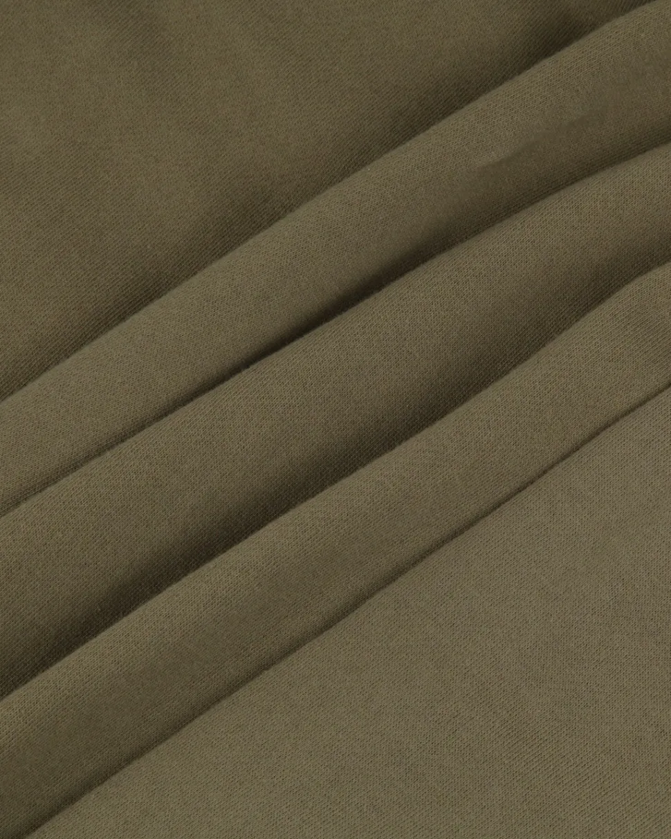 Hot Passenger Offgrid 1/4 Zip Recycled Cotton Sweatshirt Dusty Olive