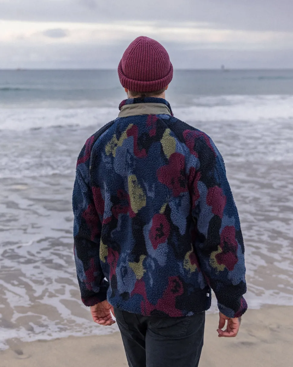 Store Passenger Offroad Recycled Sherpa 1/2 Zip Fleece Sycamore Pattern