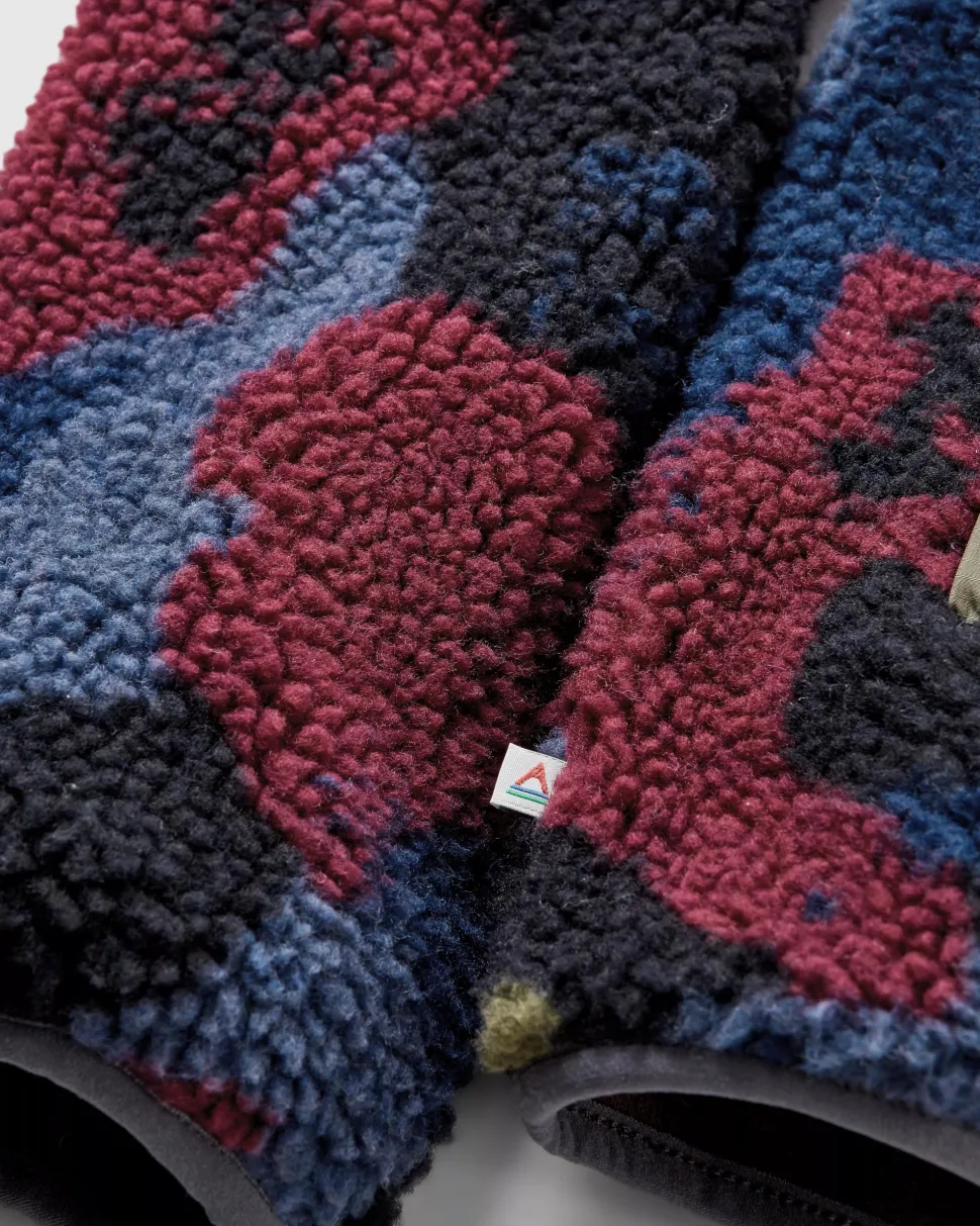 Store Passenger Offroad Recycled Sherpa 1/2 Zip Fleece Sycamore Pattern