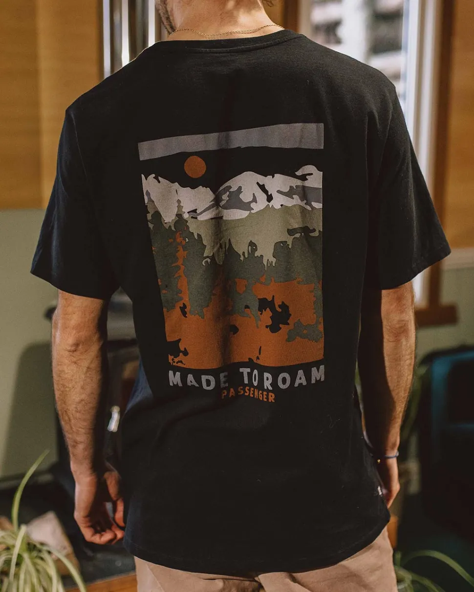 Best Passenger Open Road Recycled Cotton T-Shirt Black