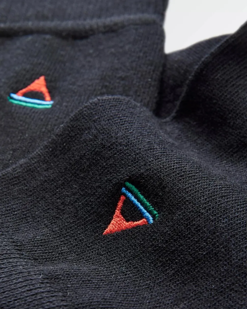 Fashion Passenger Organic Crew Socks Black