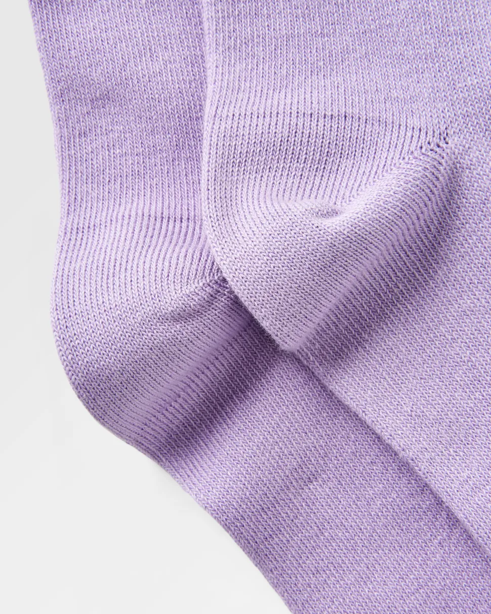 Best Passenger Organic Crew Socks Dusty Lilac